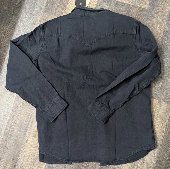 Levi's The Western Long Sleeve Button Shirt Large Mens - Picture 2 of 6